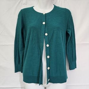 Teal Cardigan SP LOFT